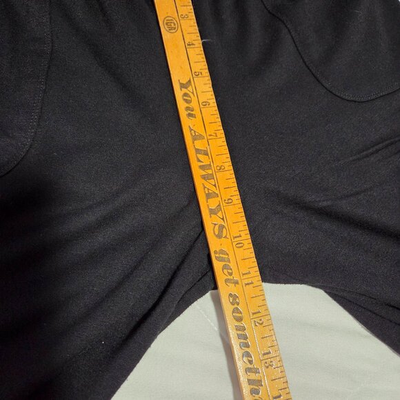 EUC MAX STUDIO BLACK DOUBLE SCOOP NECK MUSCLE SLEEVE STYLE JUMPSUIT SIZE M - Picture 15 of 16